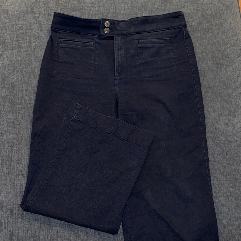 LOFT The Palmer Wide Leg Jeans